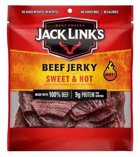 Amazon Jack Links Beef Jerky Sweet Hot Flavor Oz Flavorful Meat Snack G Of