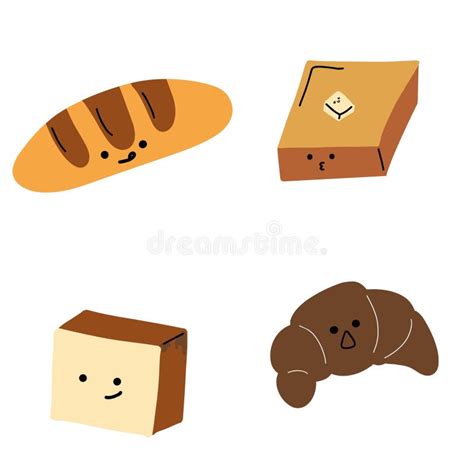 Bakery Clip Art Bread Collection Stock Vector Illustration Of Bake