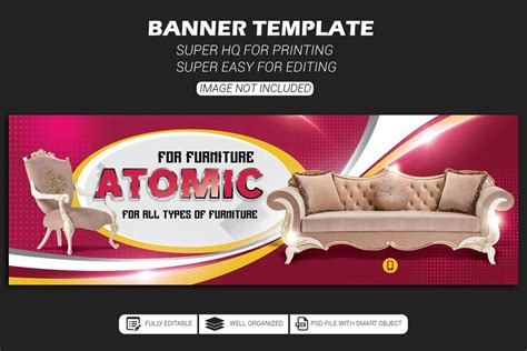 Premium Psd Psd Printable Furniture Banner Template 1