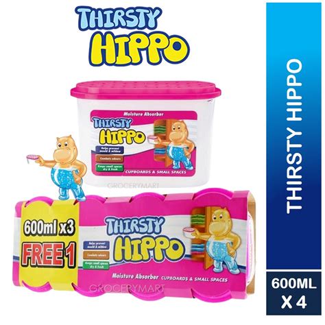 Bundle Of Thirsty Hippo Dehumidifier Moisture Absorber Ml