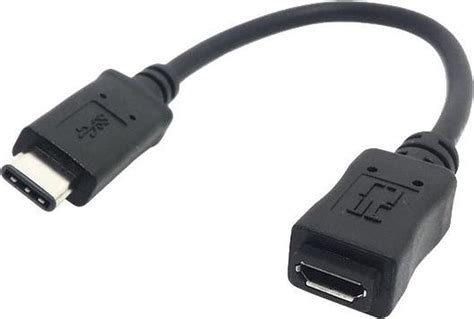 Let Op Type USB 3 1 Type C Mannetje Connector Naar Micro USB 2 0