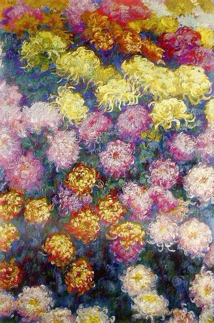 Massif De Chrysanth Mes C Monet W Pinturas