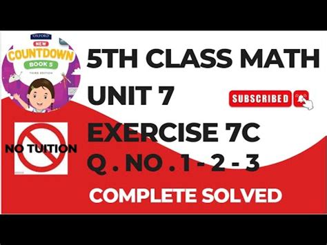 Class Math Chapter Exercise C Q No To Class Unit