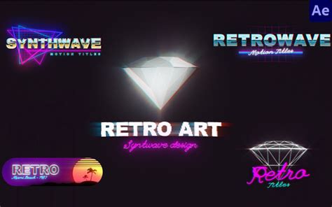 Retro 80er Jahre Titel After Effects Vorlage