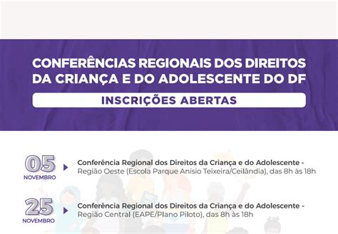 Vem Aí As Conferências Regionais Em Defesa Dos Direitos Da Criança E Do