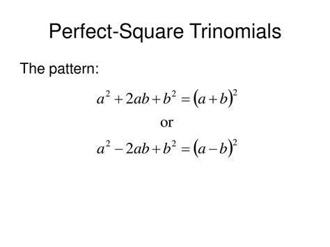 Factoring Special Products Ppt Download