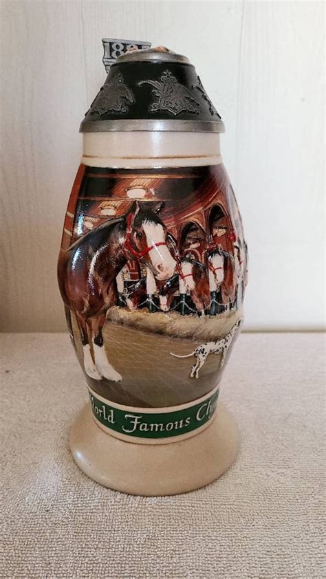 ANHEUSER BUSCH Clydesdale Beer Stein 10th Anniversary Collector S Club