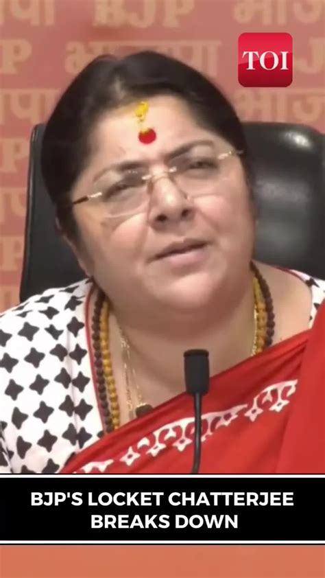 Bjp Leader Locket Chatterjee Breaks Down On Violence Against Women In