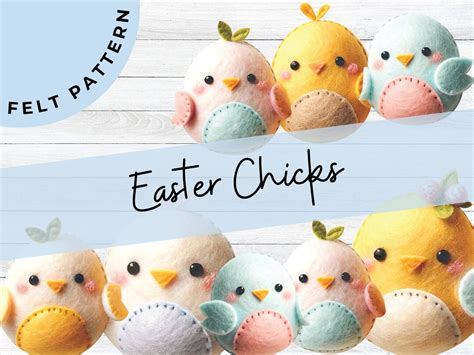 Versatile Easter Chick Felt Pattern Pdf Download For Customizable