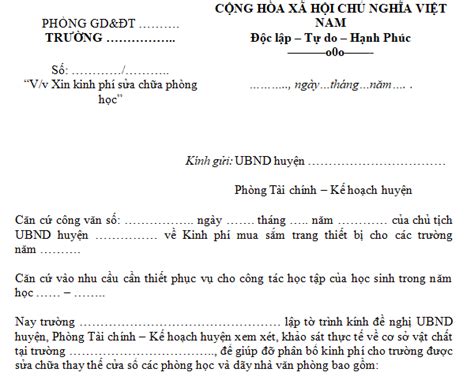 Những mẫu đơn de nghị sửa chữa trang thiết bị được giới chuyên môn