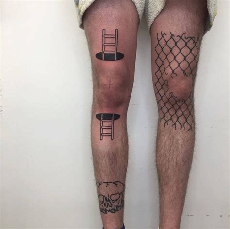 Knee Tattoo Ideas Male