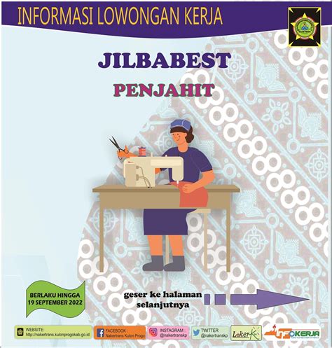 Disnakertrans Lowongan Kerja Penjahit Di Jilbabest