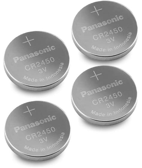 Panasonic Cr2450 Lithium 3v Battery Pack Of 4