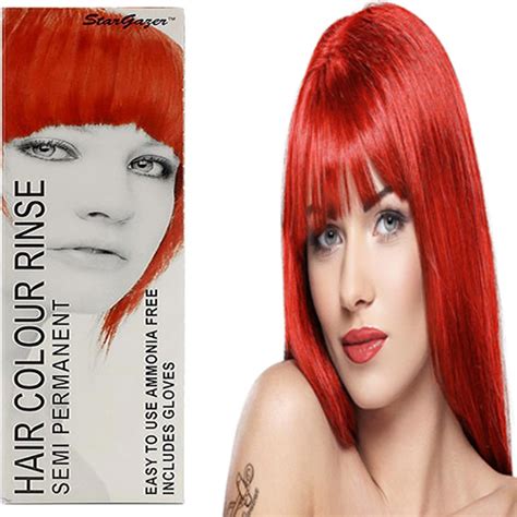 Stargazer Semi Permanente Hair Dye Red 70ml PreÇo Fantastico