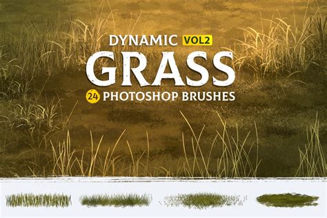 Grass Photoshop Brushes V2 Creative Market