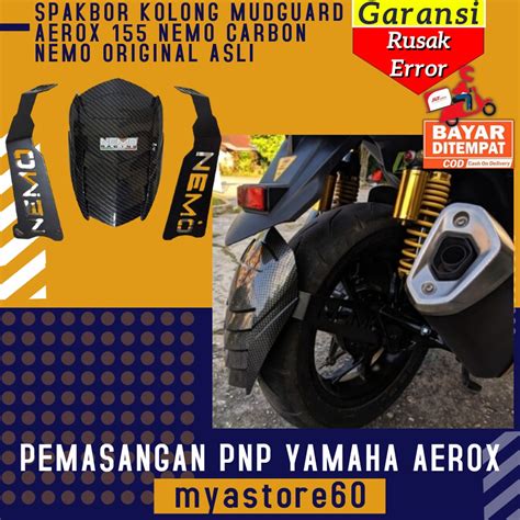 Jual Mud Guard Spakbor Kolong Mudguard Yamaha Aerox Nemo Carbon