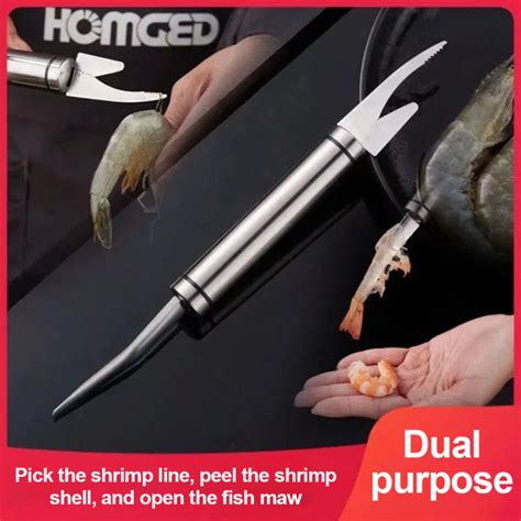 Enkore In Multifunctional Stainless Steel Shrimp Peeler Prawn