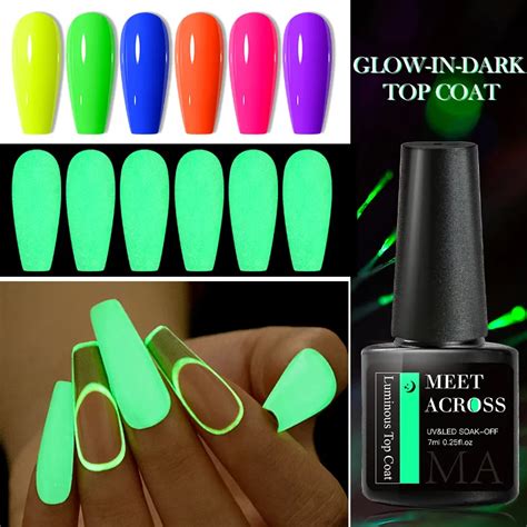 Meet Across Ml Luminous Top Coat Fluorescent Glow In Dark Gel Nail