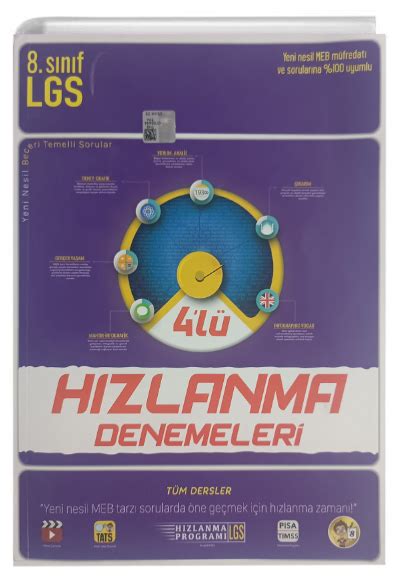 8 Sınıf LGS 1 Dönem 4 lü Hızlanma Denemeleri Tonguç Akademi