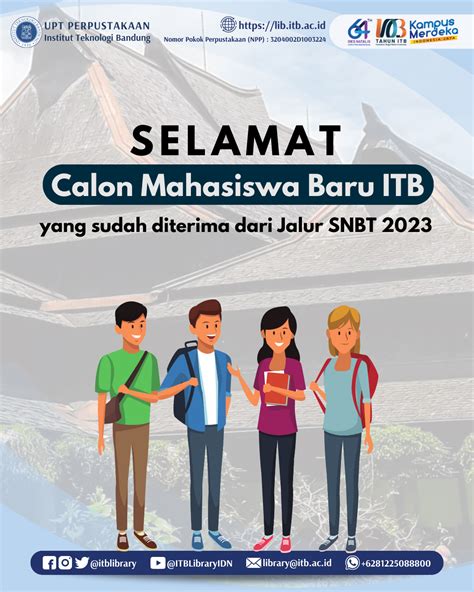 Calon Mahasiswa Baru ITB Jalur SNBT 2023 Perpustakaan ITB