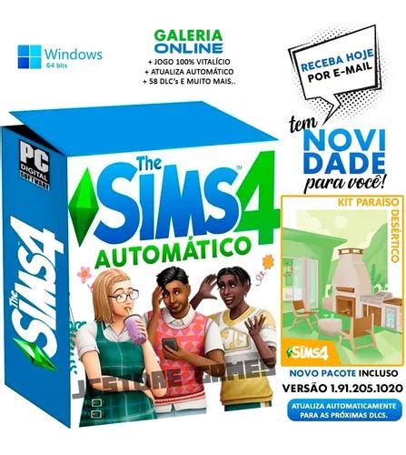 The Sims 4 Todas As Expansões Atualizado Pc Digital Escorrega O