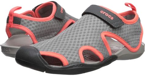 Crocs™ Swiftwater Mesh Sandal In Gray Lyst