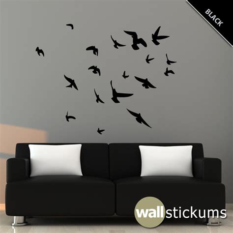 Flock Of Birds Wall Decal Vinyl Wall Art Decal Wd Etsy