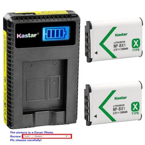 Kastar Battery Lcd Charger For Sony Np Bx Bc Csx Sony Cyber Shot Dsc