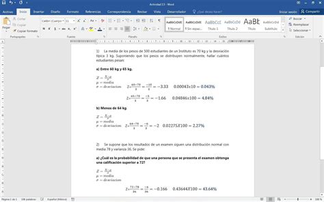 La Media De Los Pesos De Estudiantes De Un Colegio Es Kg Y La