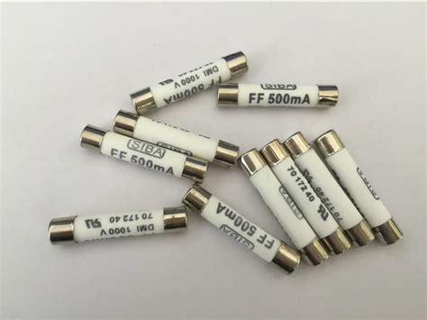 10pcs 6mm X 32mm FF 500mA 1000V SIBA Ceramic Fuse 6 X 32mm Brand New