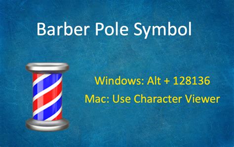 How to Type Barber Pole Emoji Symbol? – WebNots