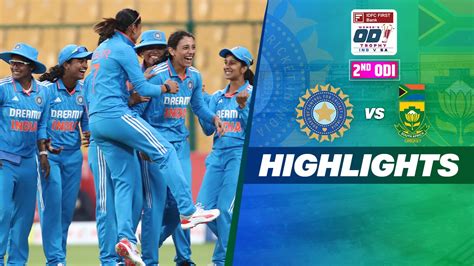 Watch India Women Vs South Africa Women - 2nd ODI Highlights Video ...