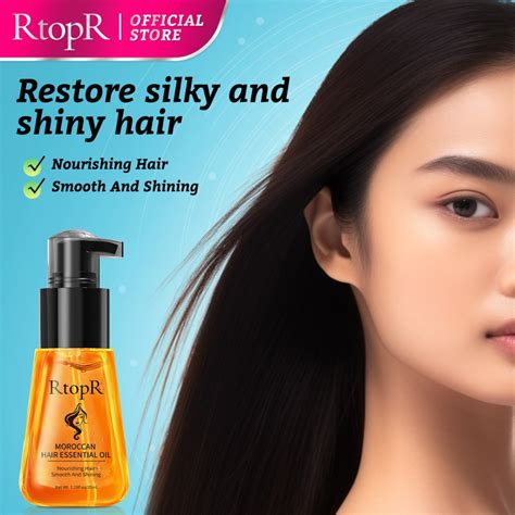 Rtopr Fda Moroccan Hair Essential Serum Prevent Hair Loss Hair Growth 35ml Shopee Philippines