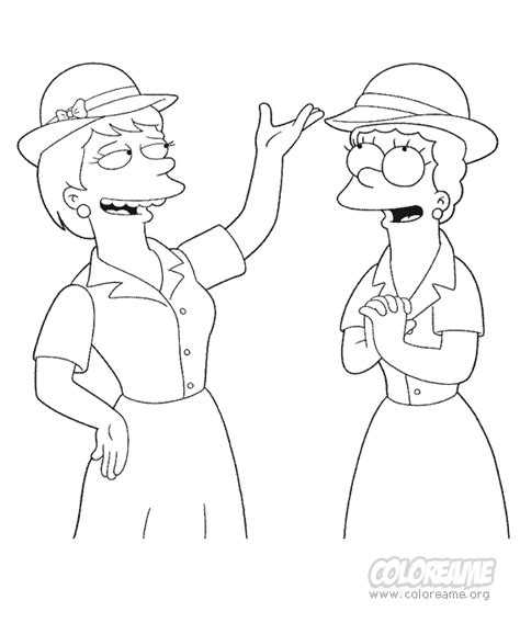 Laminas Para Colorear Coloring Pages Marge Simpson Para Pintar Images