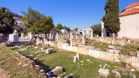 Premium Photo Scenic Panoramic View Of Roman Agora Athens Greece