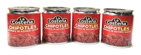 Buy La Costena Chipotle Peppers In Adobo Sauce 7oz Cans 4 Pack