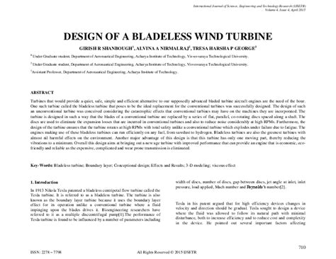 (PDF) DESIGN OF A BLADELESS WIND TURBINE