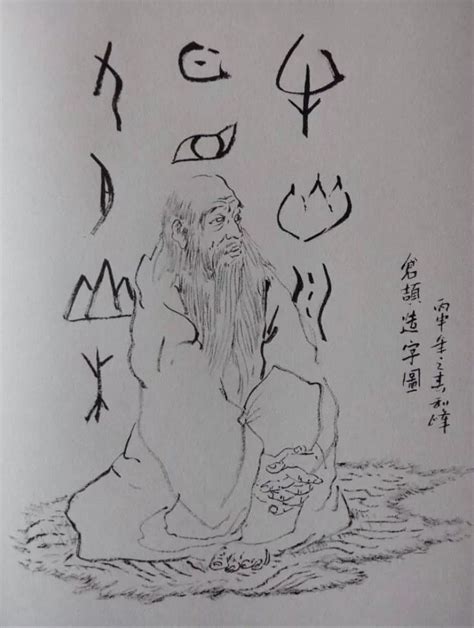 仓颉图片简笔画仓颉造字图片简笔画仓颉简笔画大山谷图库