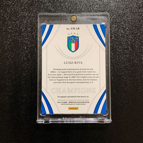 Yahoo オークション 2018 19 panini immaculate soccer luigi riva a