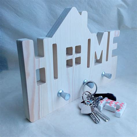 Деревянная ключница "Home". В наличии. | Органайзер ключей, Деревянные ...