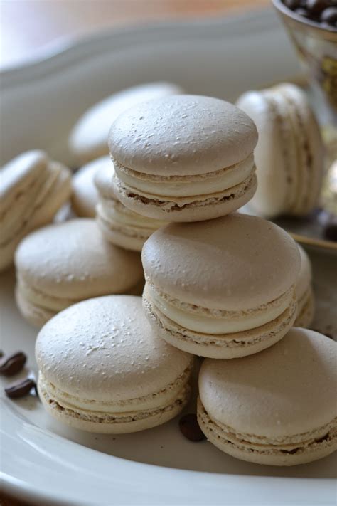 Espresso White Chocolate Macarons Desserts Macaroon Recipes Macaron