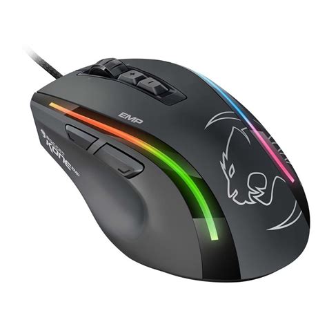 Roccat Kone Emp Gaming Mus Optisk Svart Med Rgb Lys