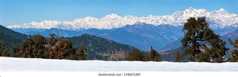 Himalaya Panoramic View Indian Himalayas Great Stock Photo 1740671309 ...