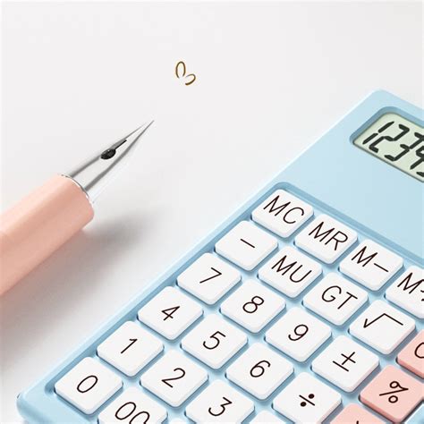 CALCULATRICE Pink tablette de calcul numérique Portable avec écran LCD