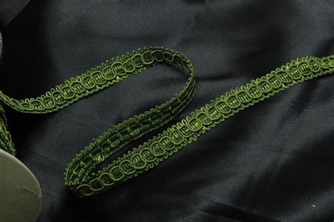 Gimp Braid 58 16mm Wide Olive Green 3 Yards And Up Sewing Upholstery