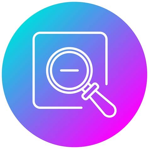 Premium Vector Zoom Out Vector Illustration Style