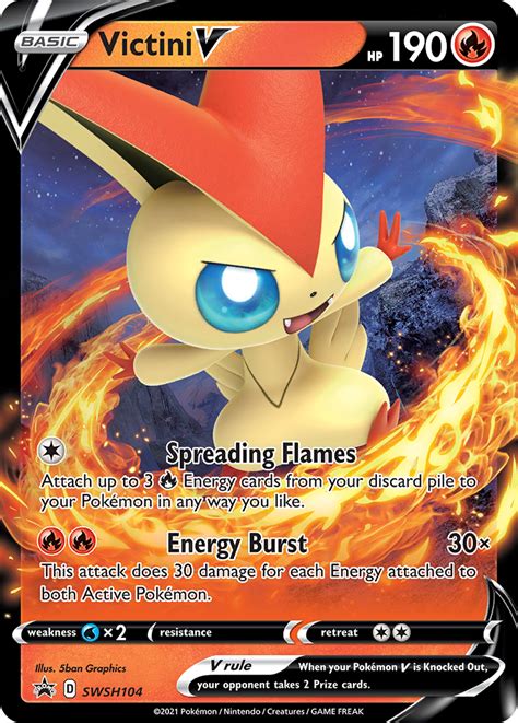 Victini V Swsh Black Star Promos Pokemon Card Pikawiz