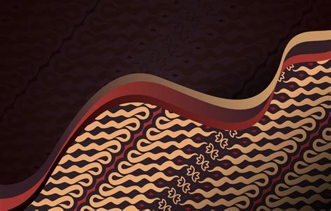 Traditional Indonesian Batik Background Template 2838909 Vector Art At