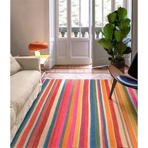 Ebern Designs Lodewijk Kilim Hippie Des Handwoven Wool Multicolour Rug