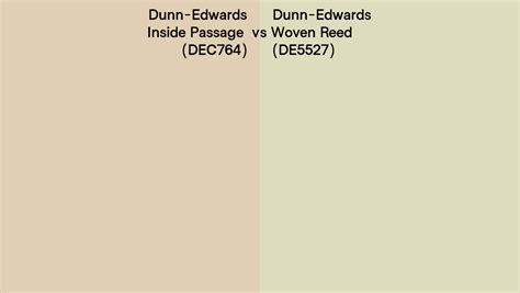 Dunn Edwards Inside Passage Vs Woven Reed Side By Side Comparison